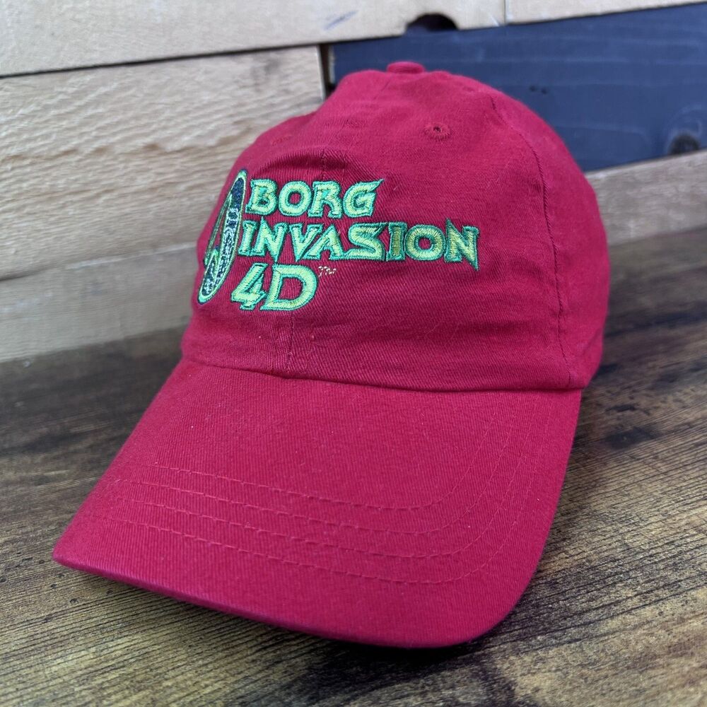 Star Trek The Experience Las Vegas Borg Invasion 4D Red SouvenirHat Baseball Cap